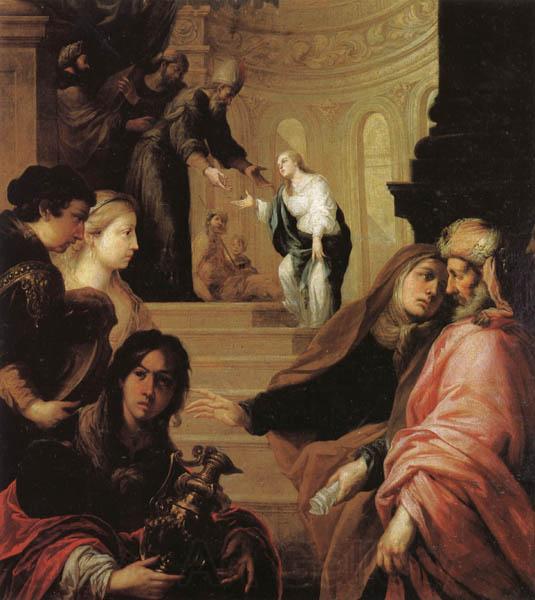 Juan de Sevilla romero The Presentation of the Virgin in the Temple Norge oil painting art